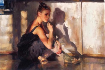 Belle fille MIG 55 Impressionist Peinture à l'huile